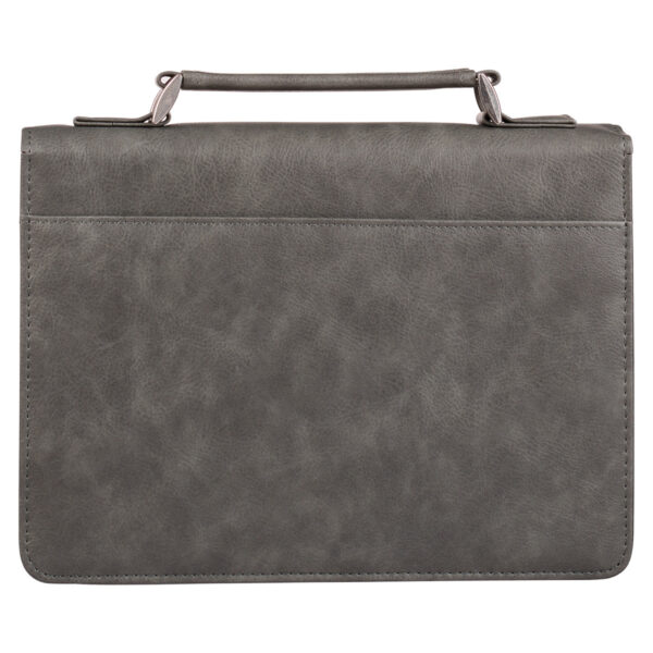 BC: Trust in the LORD Gray and Black Faux Leather Medium - Image 2