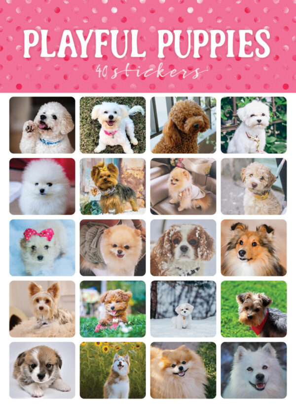 Playful Puppies Mini Stickers