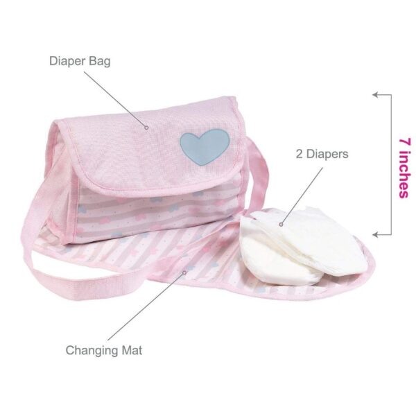 Pastel Pink Diaper Bag - Image 7